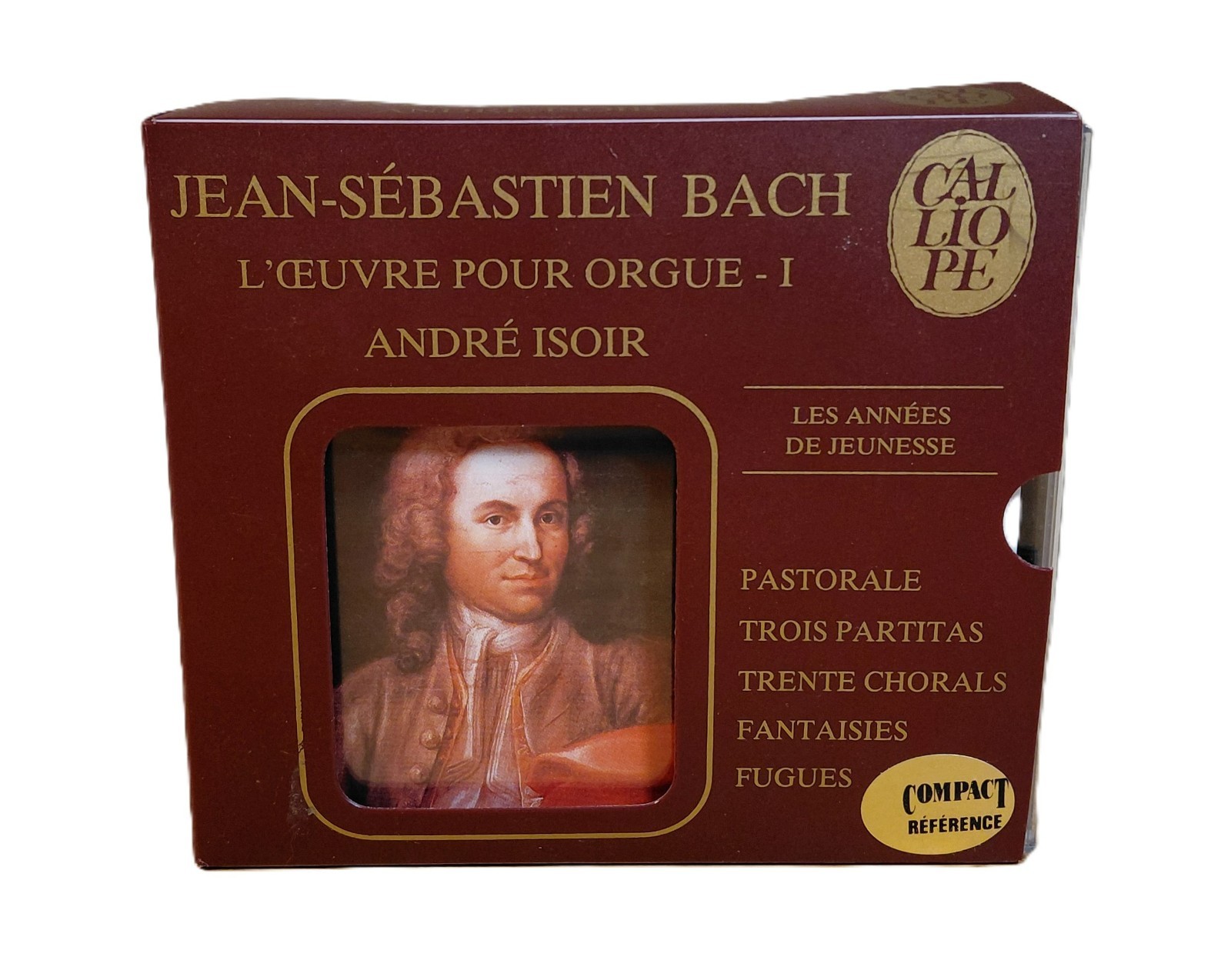 Bach L'Oeuvre Pour Orgue I Andre Isoir Calliope 3 CD Box Set