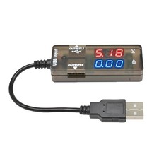USB Tester Dual Display Voltmeter Ammeter for Voltage and Current Testing