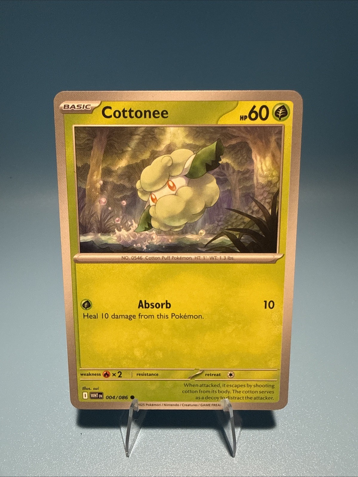 Cottonee 4/86 Common | White Flare | Pokemon Card