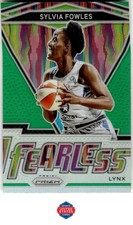 2021 Panini Prizm WNBA #18 Sylvia Fowles Fearless Prizms Green