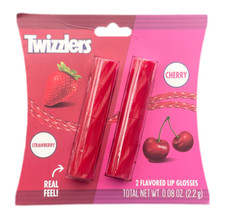 2 Piece Flavoured Lip Gloss Set TWIZZLERS - American USA Import UK Seller