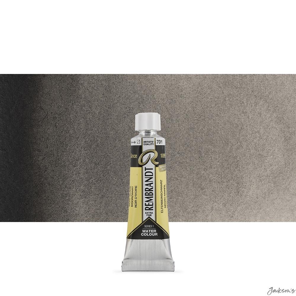 Royal Talens Rembrandt Watercolour Paint 10ml Tube Ivory Black For Artists