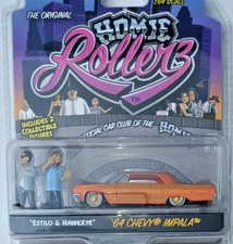 GREENLIGHT 1:64 HOMIE ROLLERZ 1964 CHEVY IMPALA & HOMIE FIGURES FACTORY SEALED!!