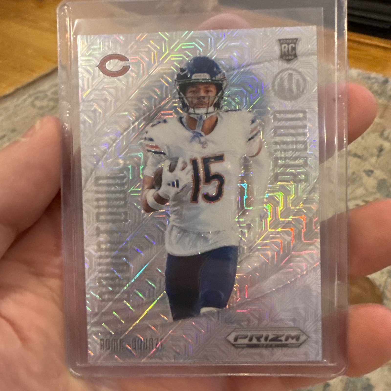 2024 Prizm Deca Rome Odunze RC Mojo Rookie #/30 Bears Downtown Bound