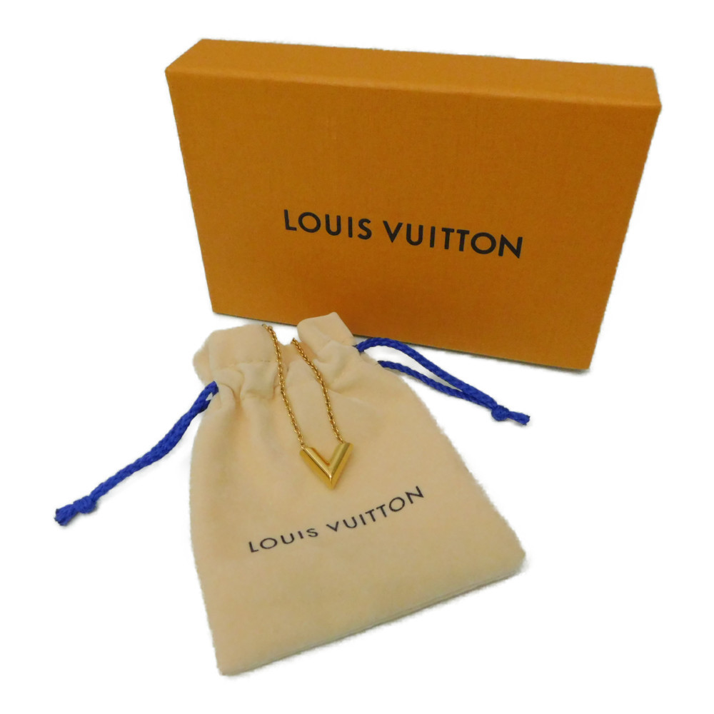 ○Louis Vuitton Necklace Essential V M63083 Gold Included Women'S