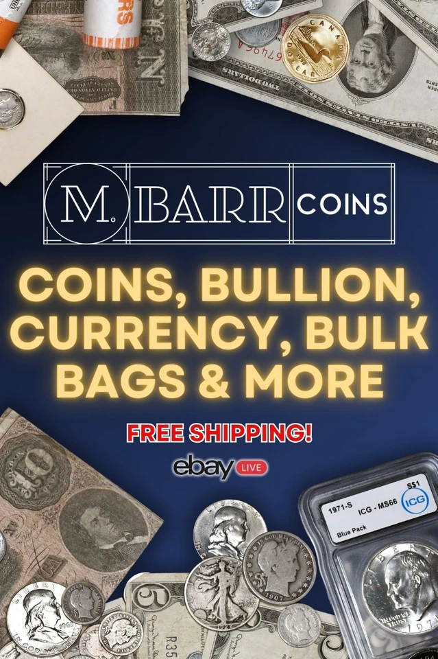 MBarr Coins Daytime is BACK -Coin Bags, Currency, Silver & More! w/$1 Star