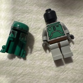 LEGO Boba Fett Minifigure 4476 7144 3341 Classic Older Gray, Star Wars