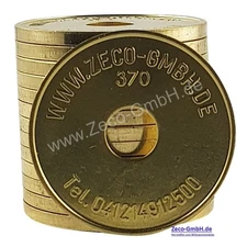 20 x Waschmarken WM2, Wertmarke 24mm x 1,8mm, kompatibel mit Miele WM2 1699370