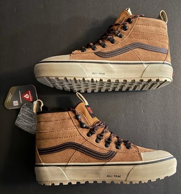 Size 7.5 - Vans Sk8-Hi MTE-2 Primaloft Brown Black Suede Hiking Boots 507698
