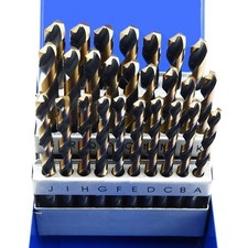 MaxTool 26-Piece Twist Drill Bit Set High Speed Steel M2 Jobber Length Fully ...