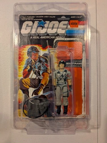 1986 GI Joe Mainframe ARAH Figure Complete w Accessories & Cardback