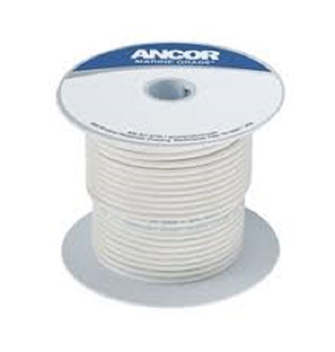 Ancor 182903 Marine Primary Tinned Copper Boat Wiring (16-Gauge, White, 25-Feet)