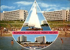 Litoralul Marii Negre Constanta Romania vintage postcard k857
