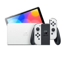 Nintendo Switch Games Console OLED 7" Touchscreen 64GB Joy-Cons White