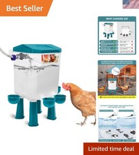 Hanging  Standing 2 Gallon Chicken Waterer - Eco-Friendly Poultry Hydration