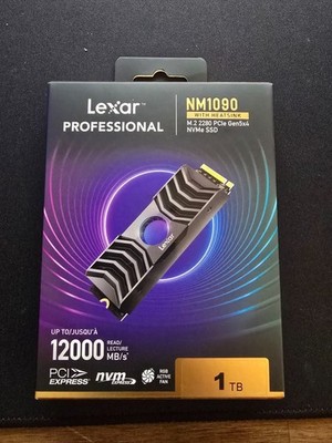 Lexar Professional NM1090 1TB M.2 2280  NVME SSD PCIe 5.0 x4, RGB Kühler NEU OVP