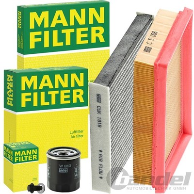MANN FILTER INSPEKTIONSPAKET passend für TOYOTA YARIS P13/1.0 69+72 PS