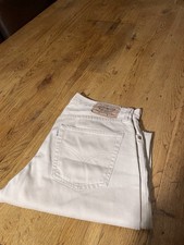 Men’s Levi’s Cords Straight Leg Cream  34 W 30 L VGC 551 Style