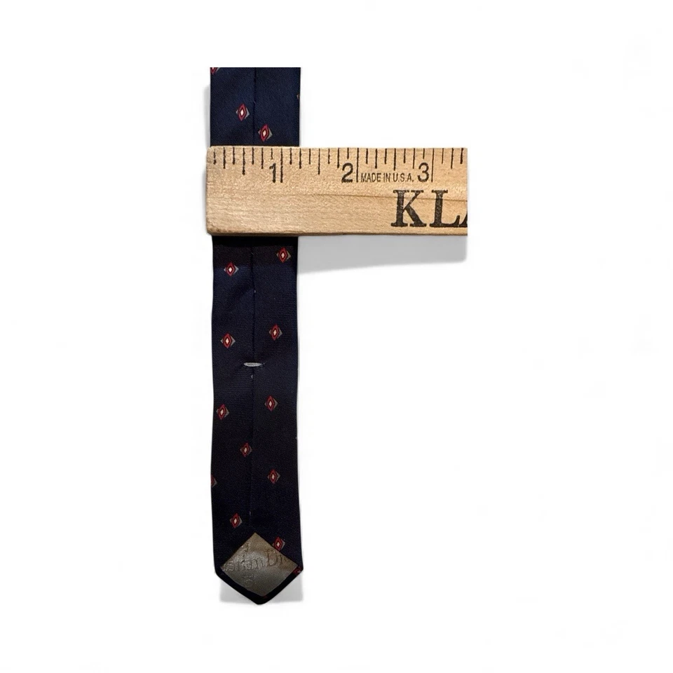 Corbata de seda Christian Dior de colección azul para hombre hecha en tela tejida en Italia WPL125 Foto 4 de 4