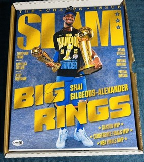 Shai Gilgeous Alexander Signed 11x14 Canvas JSA COA Auto OKC Thunder MVP NBA GEM