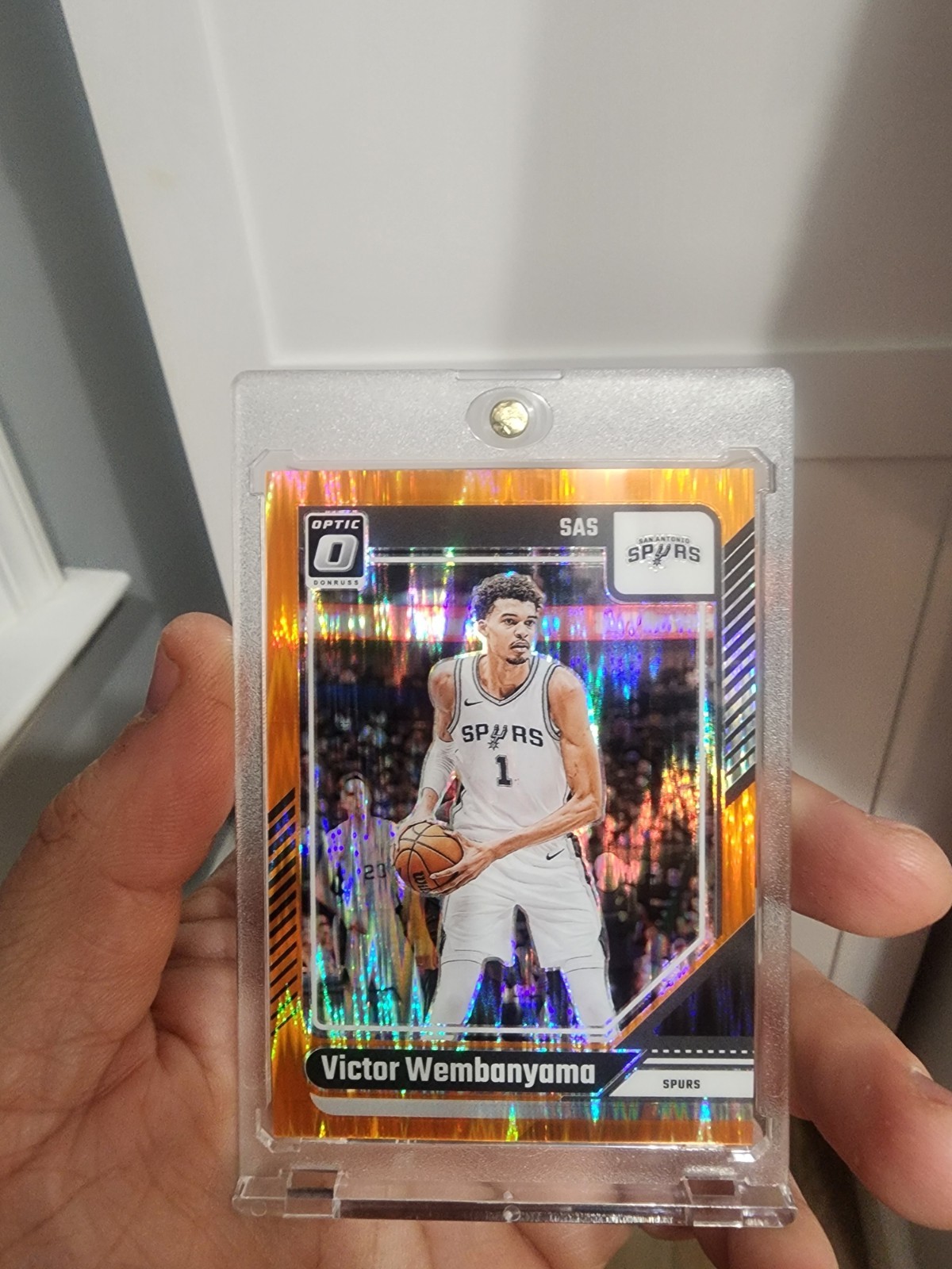 2024-25 Panini Donruss Optic Victor Wembanyama #45 Orange shock Spurs /225
