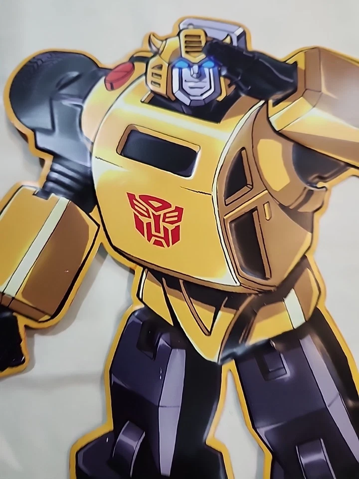 Letrero de metal de hojalata Transformers guido guidi bumblebee G1 decoración de pared camino abierto 2016 Foto 2 de 4