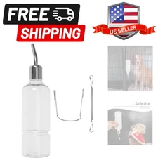 No-Drip Hanging Pet Water Dispenser - Automatic Feeding Bottle for Small Anim...