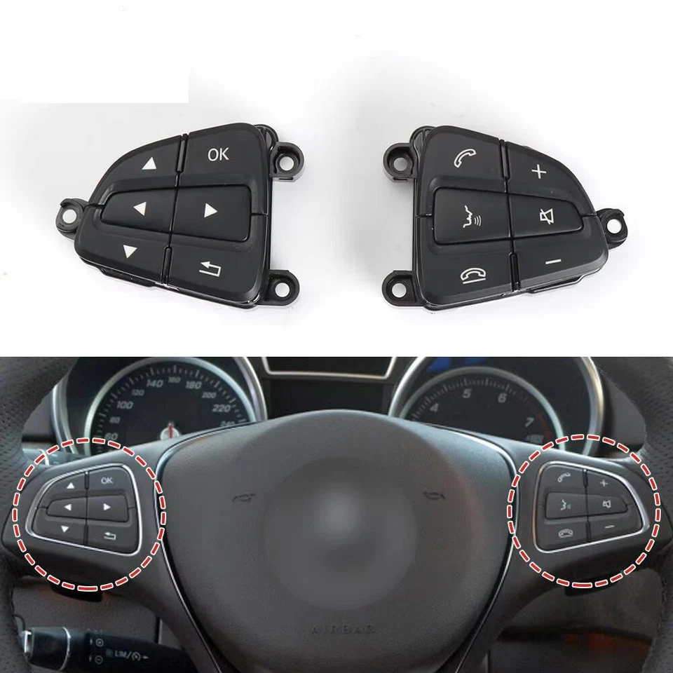 Interruptor de volante PARA MERCEDES A/B/CLA/CLS/GLA/GLE/GLS/SLK R&L A0999050600 Foto 2 de 4