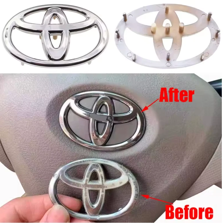 Toyota Steering Wheel Emblem Corolla Auris Hilux Camry 4Runner Highlander Tacoma - Image 2 of 4