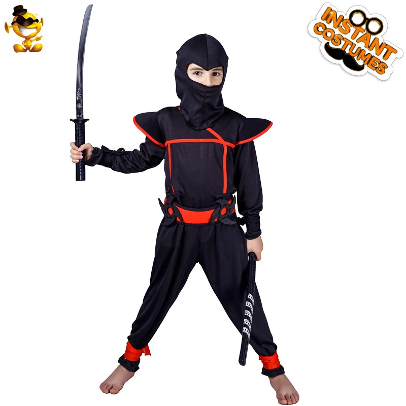 Cosplay para niños Disfraz de ninja genial Traje de cosplay ninja para niños para fiesta Foto 2 de 4