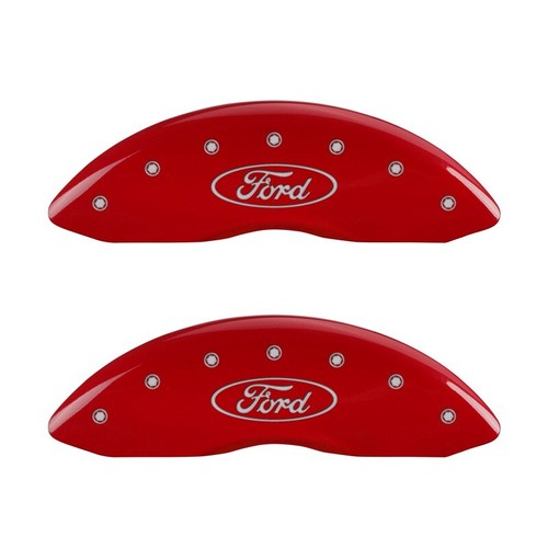 2015-2020 "Ford" F150 F-150 Front Rear Red MGP Brake Disc Caliper Cover Mechanic - 第 2/10 張圖片
