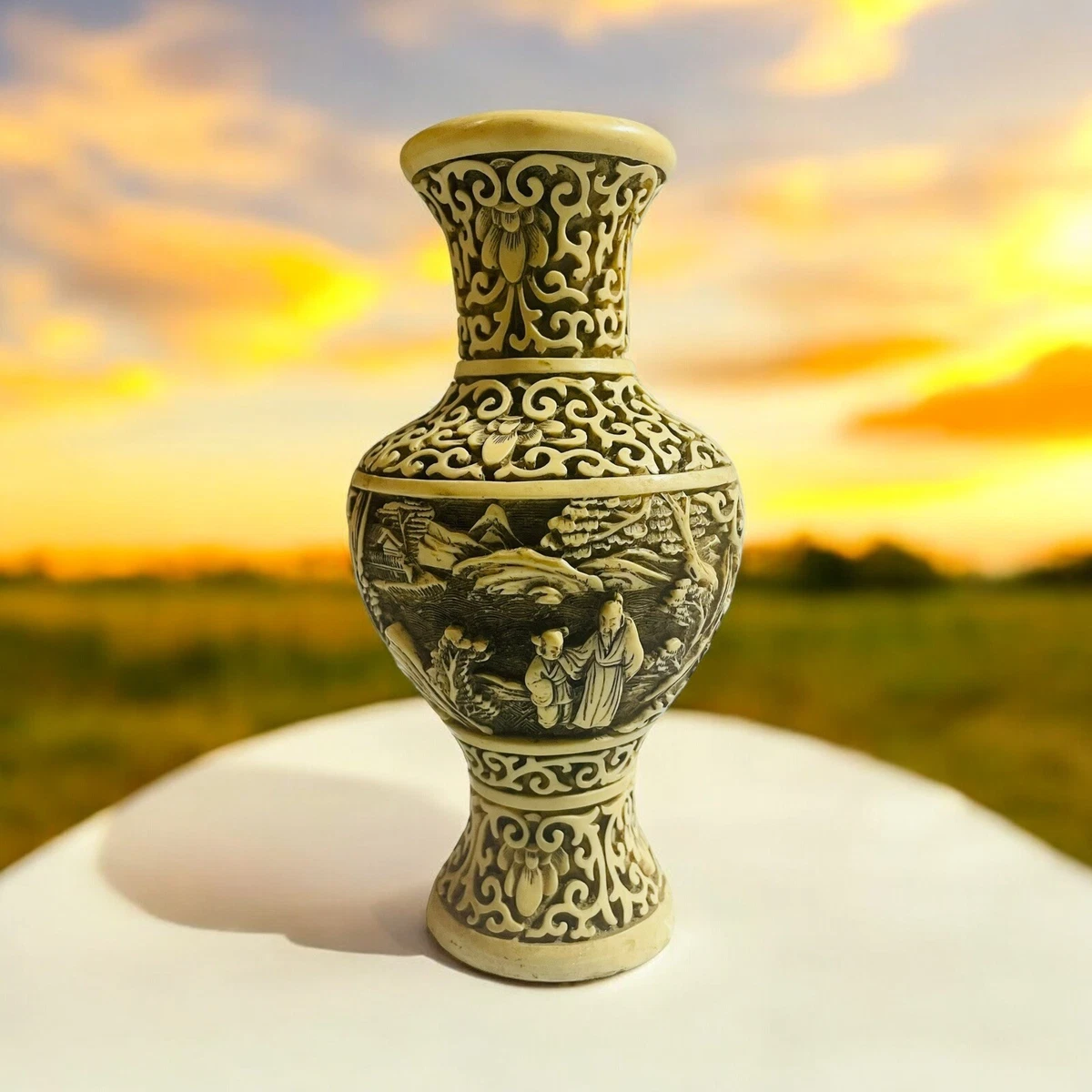 象牙色中国古董花瓶| eBay