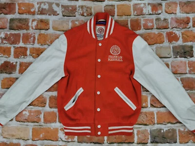 Franklin Y Marshall VARSITY Chaqueta College Naranja Blanco Vintage T:M Tip Top - Imagen 1 de 4