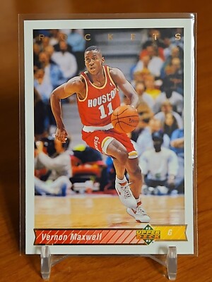 1992-93 Upper Deck Houston Rockets Basketball Card #172 Vernon
