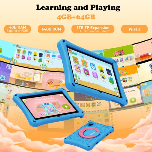 Kids Tablet Android. 13 7/10 Inch WIFI 4-core Tablet 9GB+64/128GB PC Dual Camera - Picture 14 of 24
