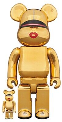BE@RBRICK 400% & 100% TYGA × HAJIME SORAYAMA Gold Medicom BE@RBRICK 400% & 100% TYGA × HAJIME SORAYAMA Gold Medicom