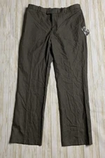 Perry Ellis Men Pants  Brown Classic Fit Front Flat Suit Dress Pants 32 W 30 L