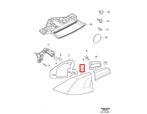 VOLVO S60 MK2 Feu arri�re droit 31395931 NOUVEAU ORIGINE - Photo 3/5