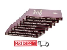 Complete Set WEBSTER'S COMPUTER DICTIONARY 8 HC Books  Slipcase FREE SHIP USA