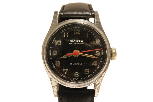 Ladies Sicura Stunt Watch Brevete Depose 8501 White Face  display picture 3