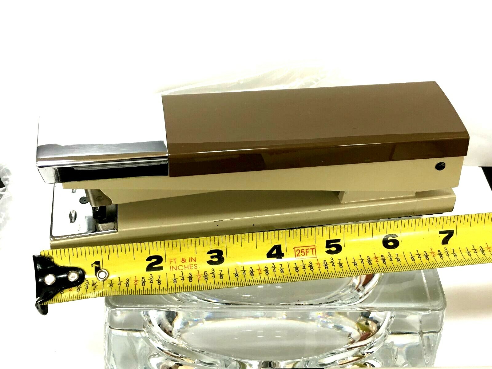 Vintage Acco 20 Desk Stapler Brown & Chrome Heavy Duty Eject Monarch eBay
