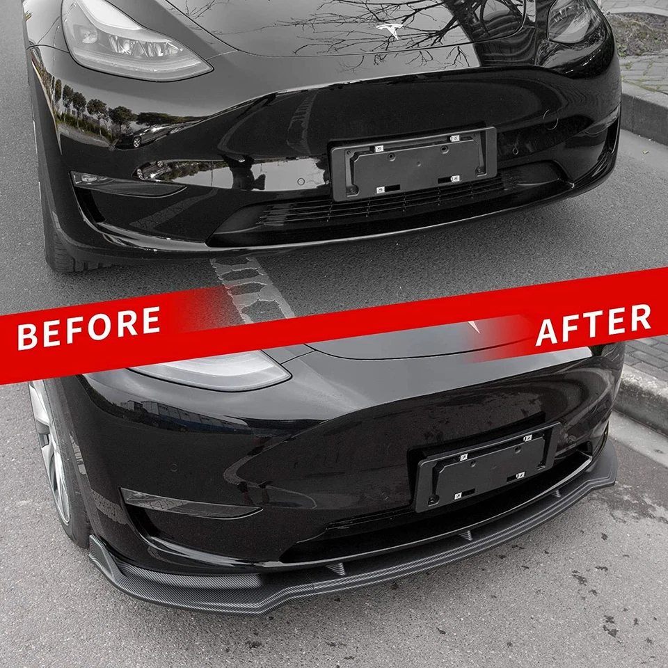 Front Bumper Lower Lip Spoiler Splitter Body Kit + Strut Rods For Ford Mondeo - image 3 of 4