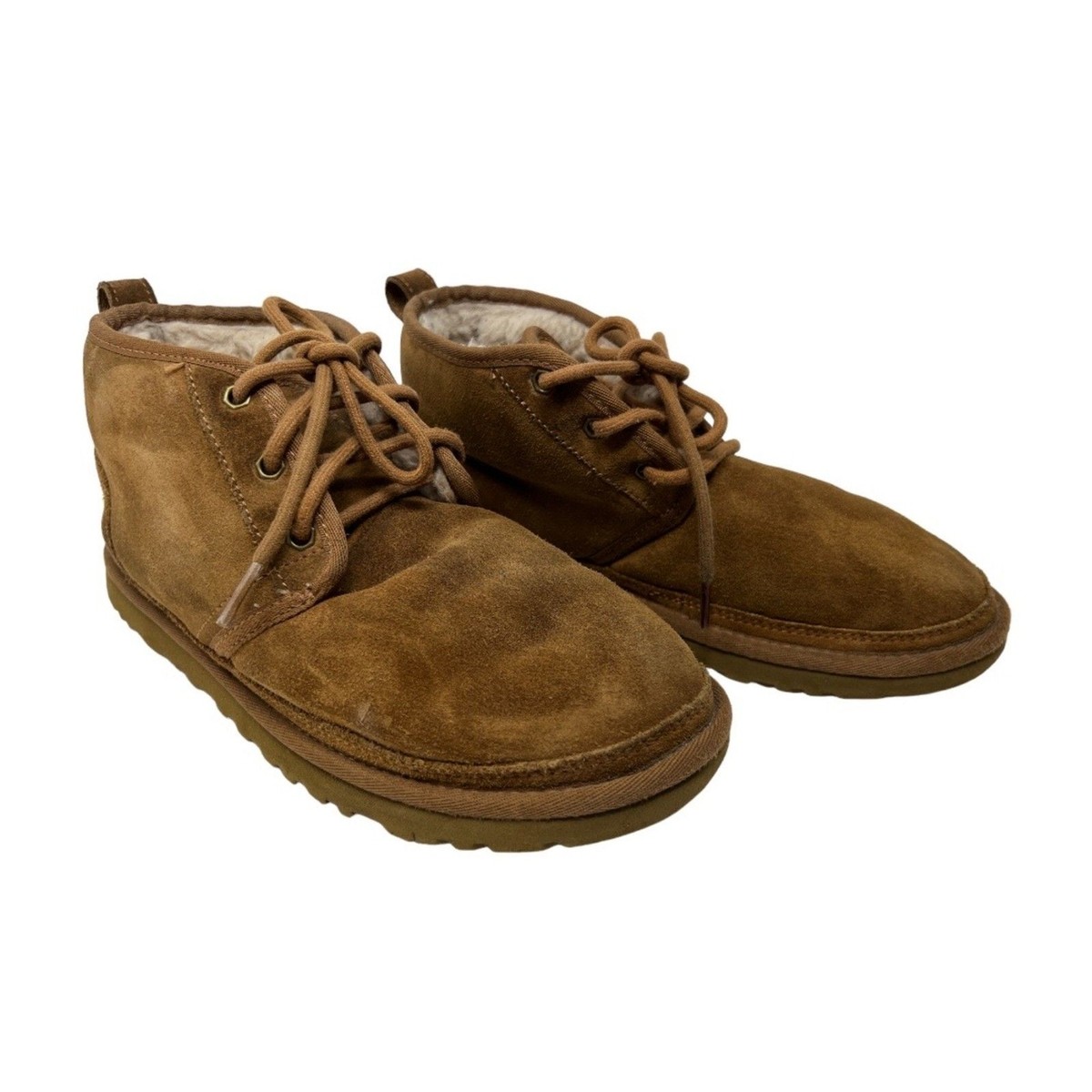 Ugg Neumel boots mens 8 brown suede lace up shoes womens 9  display picture 1