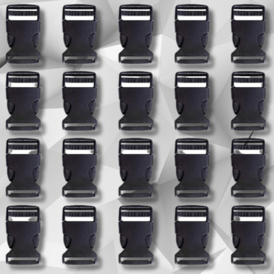 1 Inch Plastic Side Release Buckles 1 Flat Side Quick Release Buckle Clip 20 Pac