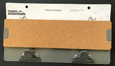 Room Essentials Artwork Display Corkboard and Clips Display Art and Papers