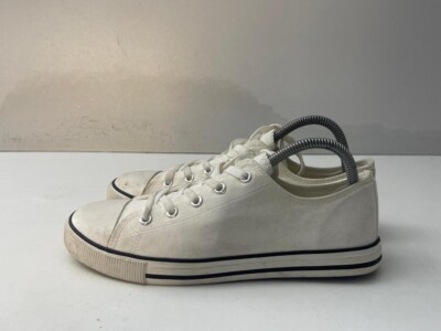 New Look Women's White Canvas Lace Up Sneaker Casual Shoes