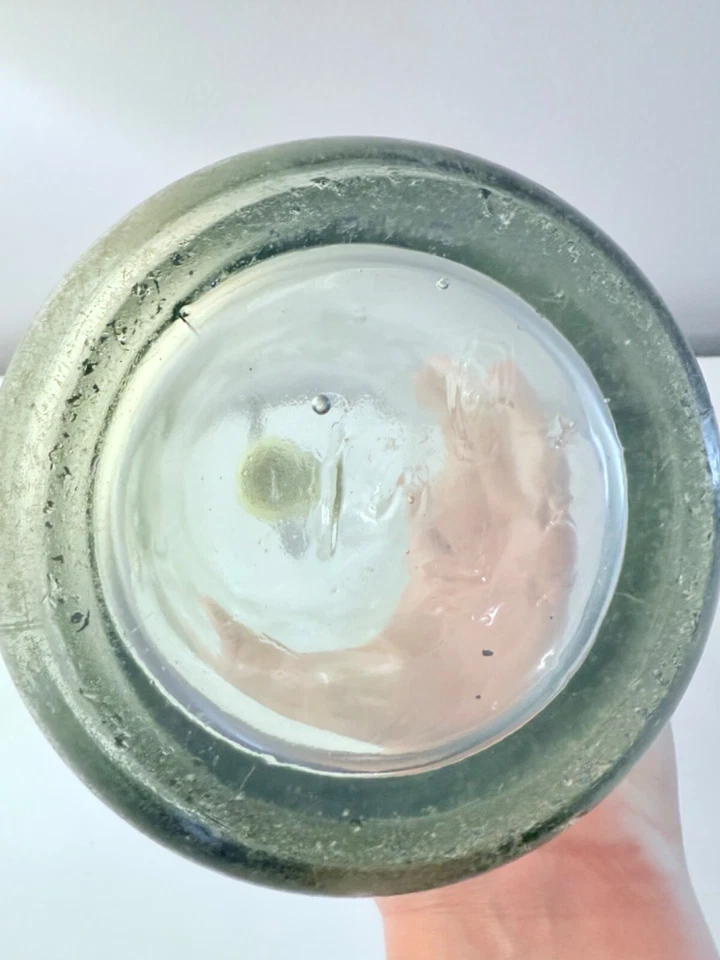 BOTELLA SELTZER SIFÓN DE SODA DE VIDRIO TRANSPARENTE-750 ml-ANTIGUO VINTAGE USADO Foto 3 de 3