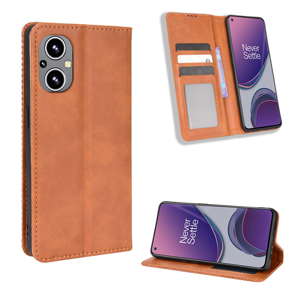One Plus Dedux Flip Funda Con 5G, Premium Flip Billetera Funda De Cuero, [Ranuras Para Tarjetas] [Función De Soporte] [Cierre Magnético]. Azul Oscuro Oneplus Nord 3