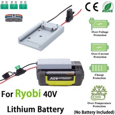 Power Wheels Adapter For Ryobi 40V Lithium Battery Dock Power Connector Wire DIY