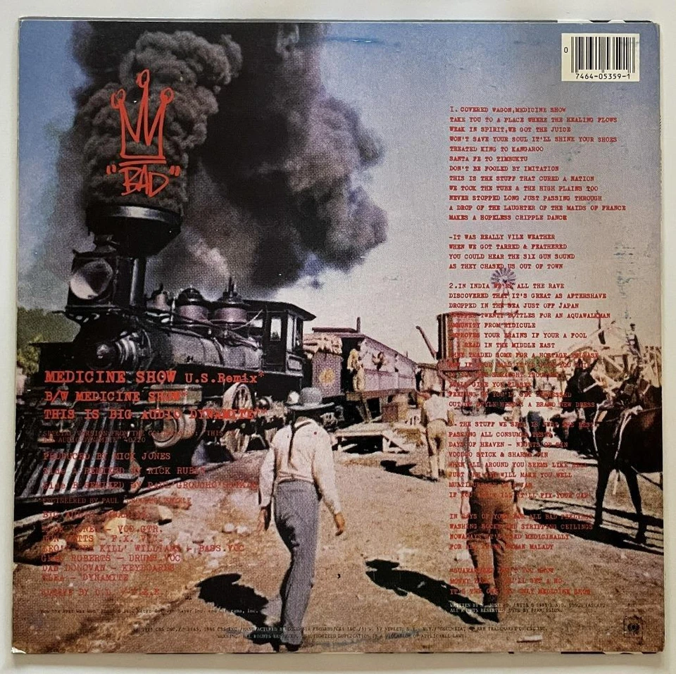 Big Audio Dynamite Medicine Show 12" Single EX Columbia (1985) Clash - Image 2 of 3